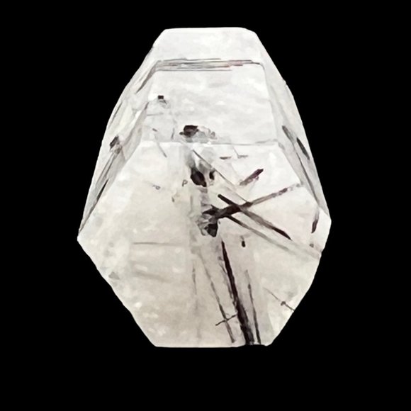 Rutilated Quartz Pointed Natural Mineral Rock Specimen Tower Stick Formation - Picture 6 of 9